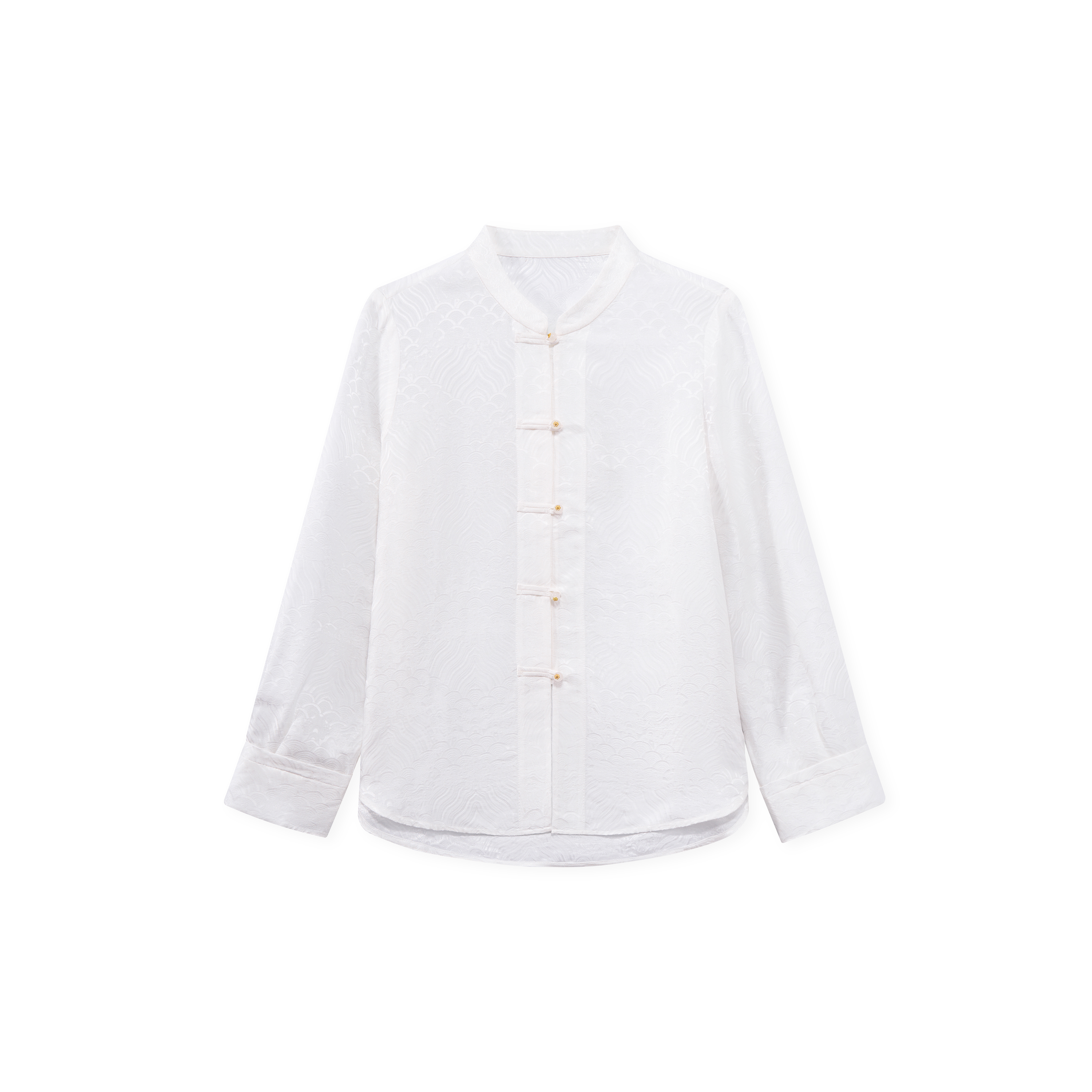 龙锦-YZQS252128新中式桑蚕丝中国风复古时尚气质百搭上衣女装