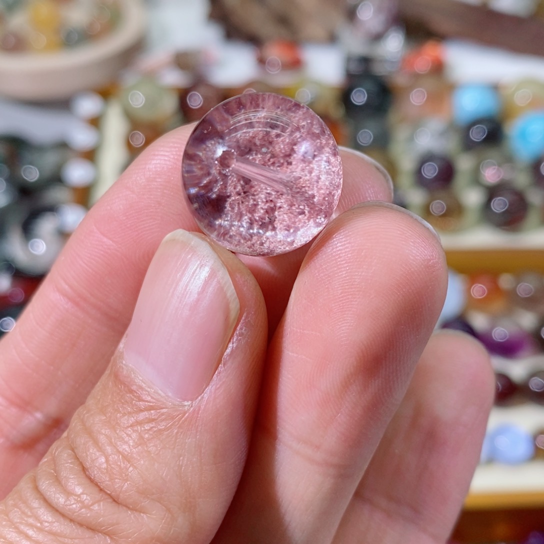 水晶单珠，未镶嵌白***佳