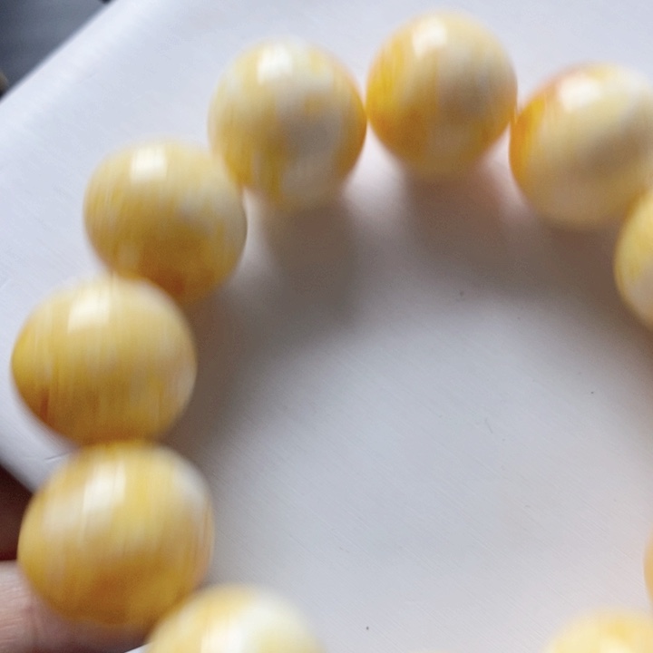 未镶嵌颈饰蜜蜡62手串20mm