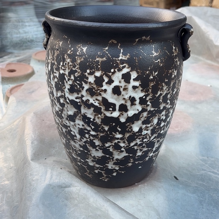 紫砂茶碗侘寂风口径20*25