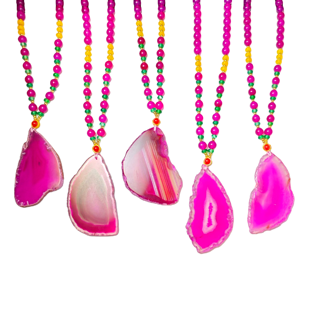 龙血果玉化玛瑙项链A28-586赠礼盒(多样性发其一)