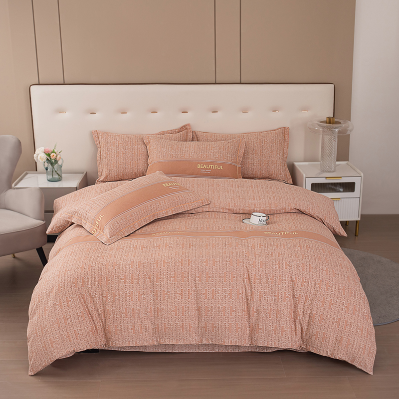 全磨毛四件套轻奢加厚双面多规格印花床上用品床套四件套床单纯棉