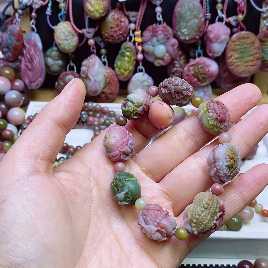 玛瑙/玉髓盐源玛瑙手链未镶嵌