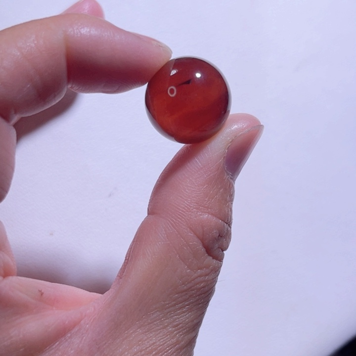 未镶嵌琥珀裸石天然缅甸琥珀棕红蜜单珠17mm