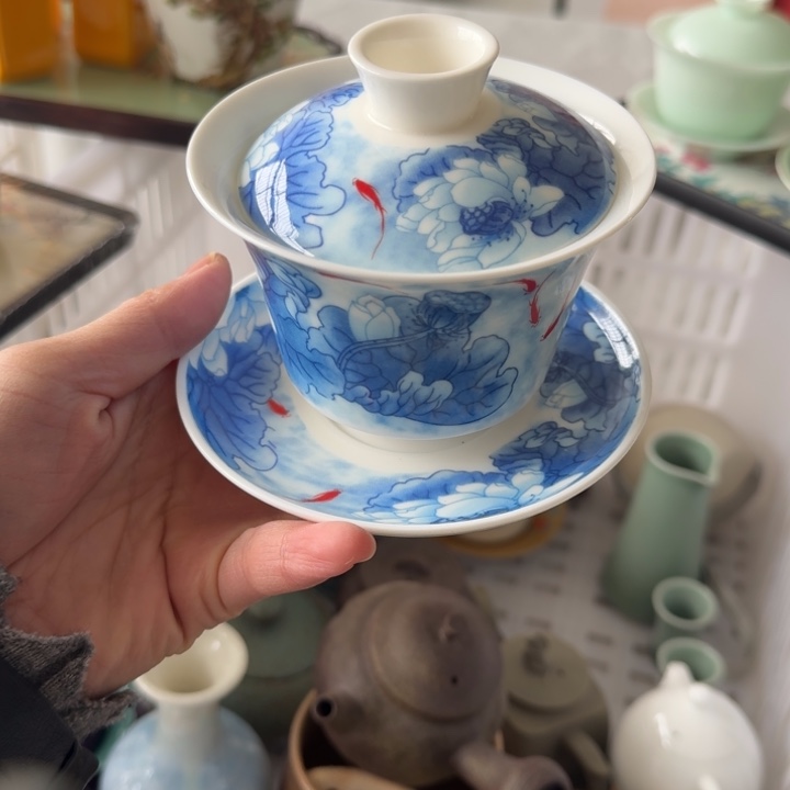 微瑕陶瓷茶具茶杯茶壶