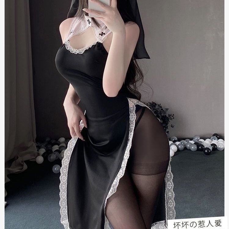 【意朦朦】异域蕾丝高开衩蕾丝吊带免脱长裙
