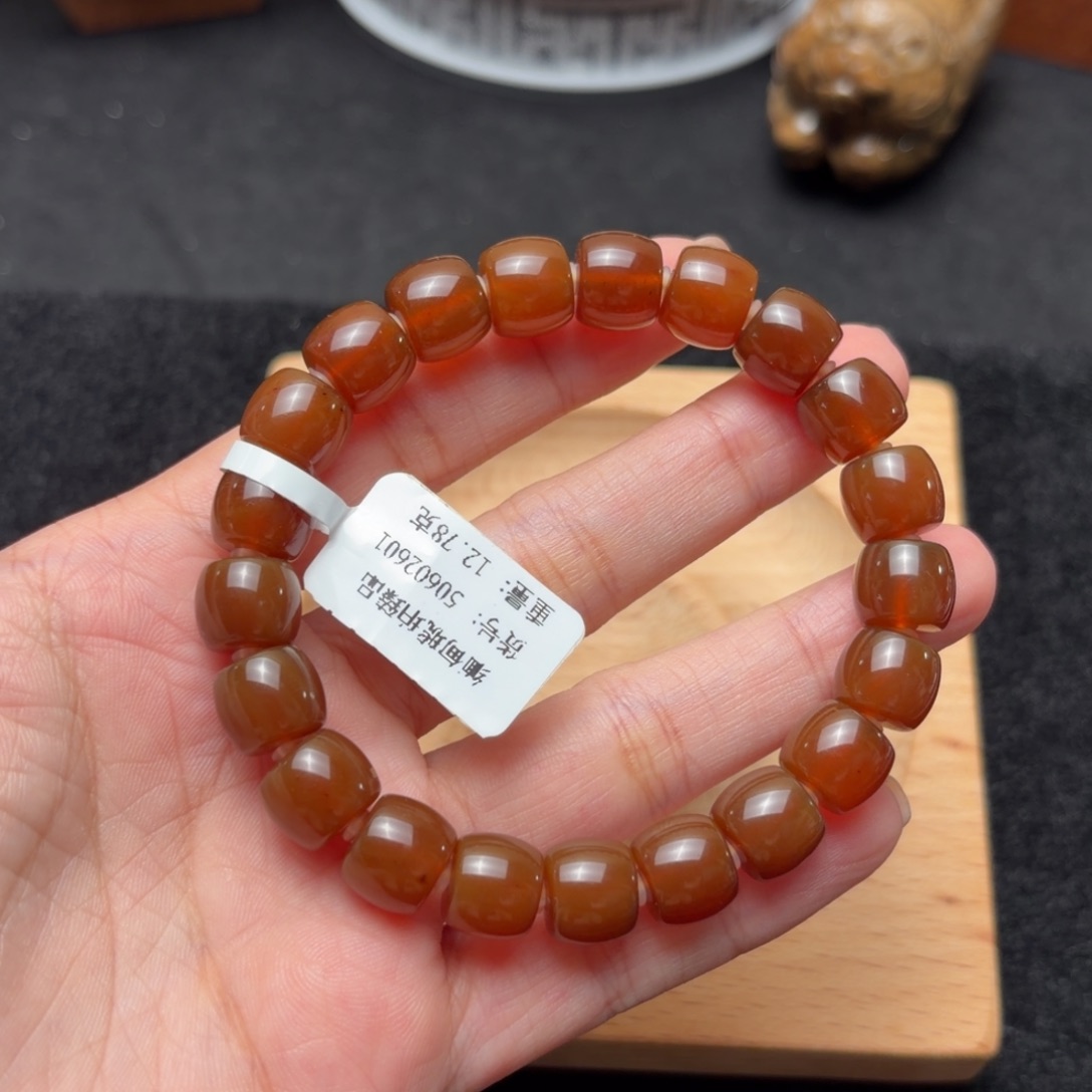 琥珀未镶嵌珠宝奇石10mm橘蜜蜡