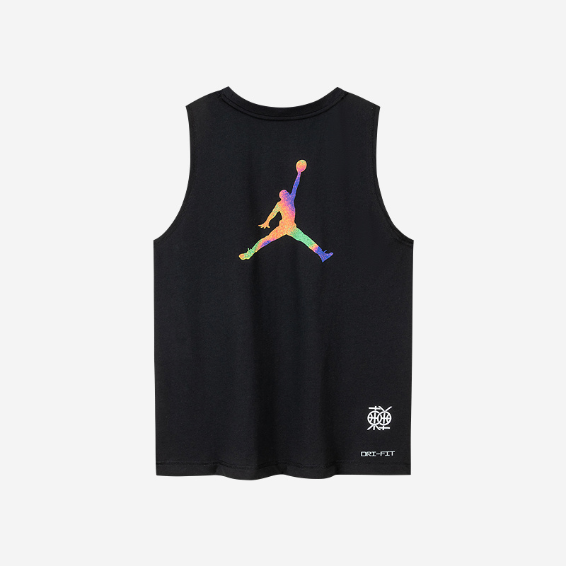【官方旗舰】AIR JORDAN儿童童装男童女童東单联名速干运动背心D341