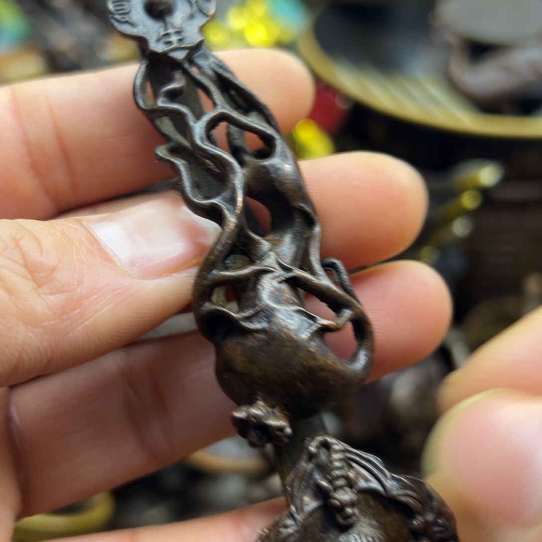 铜摆件欢迎欢迎你