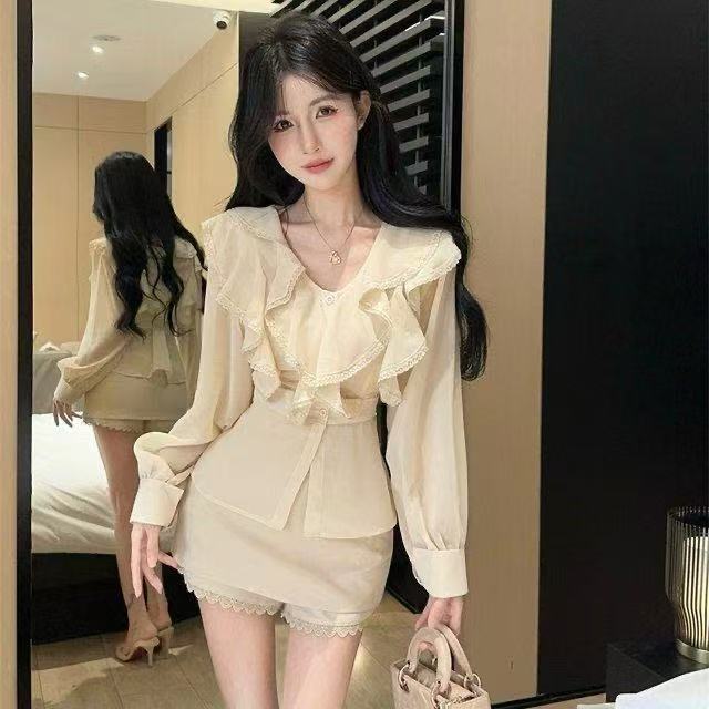 纯欲千金风 秋冬打底外套小香 重工带钻上衣