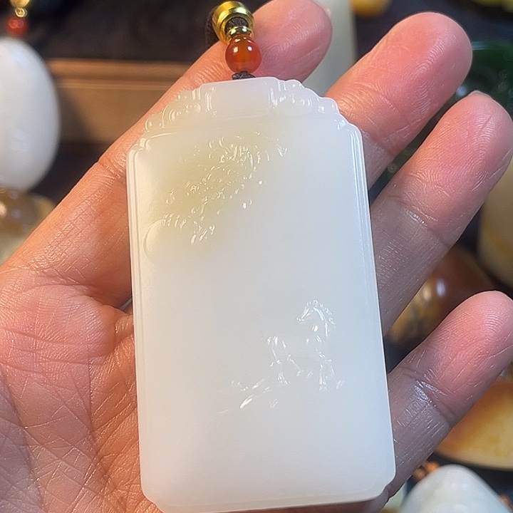 和田玉未镶嵌挂件