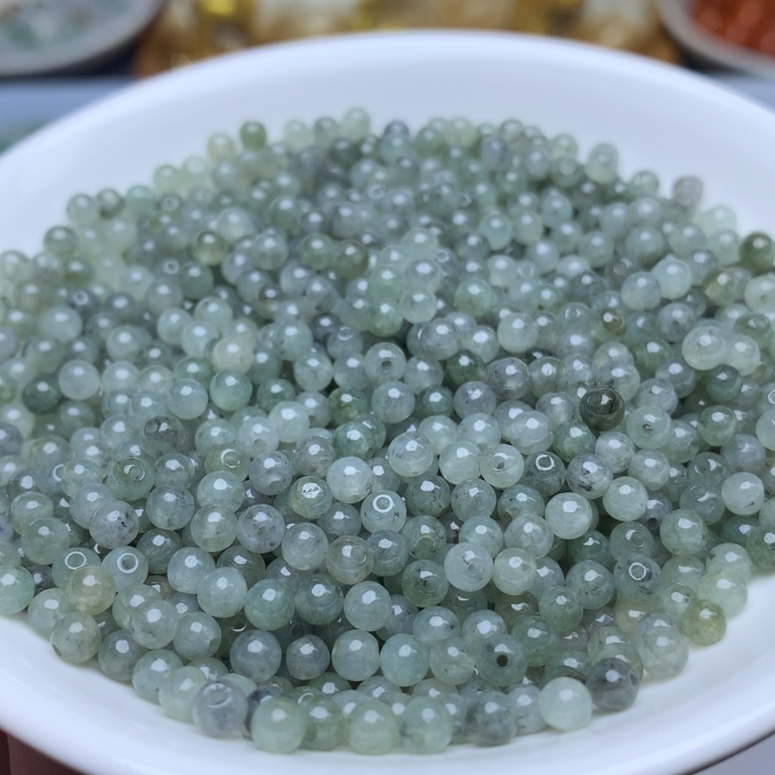 【闪购商品】翡翠手链未镶嵌卡3.5冰透乌鸡100个