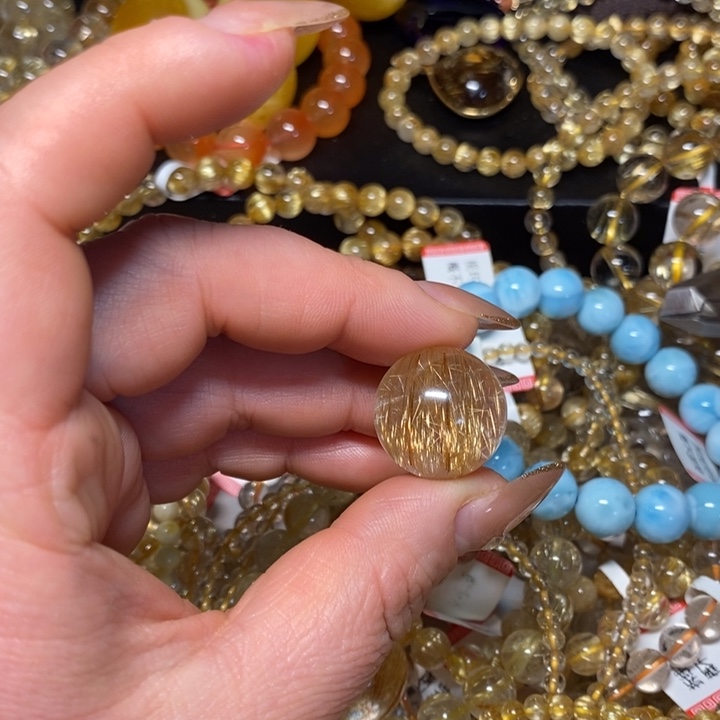 清***！发晶未镶嵌手链发晶