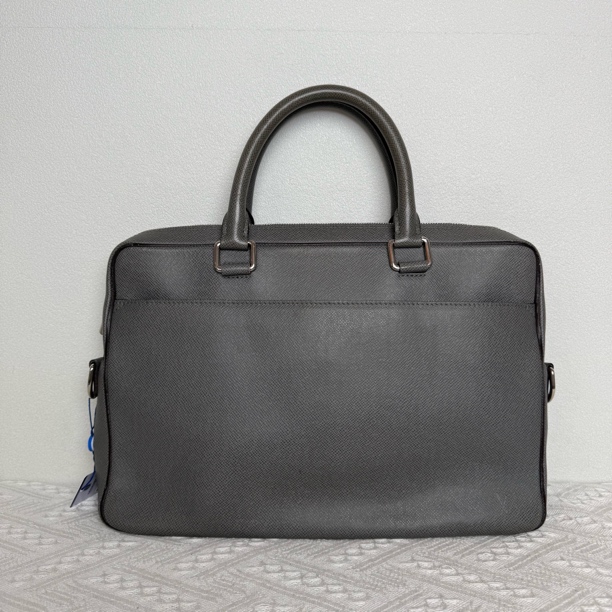 95新 LouisVuitton/路易威登 4230/男士时尚灰色真皮手提包