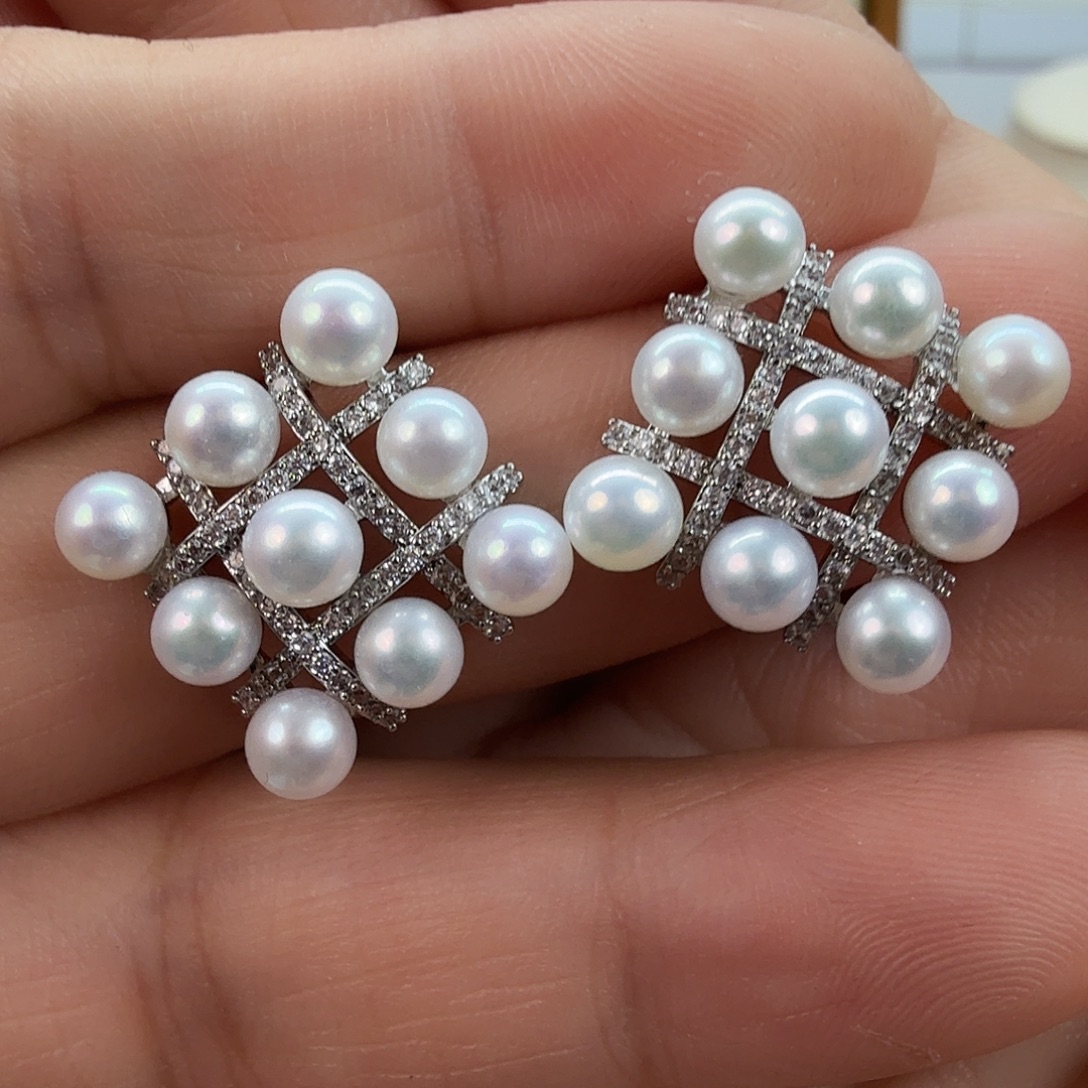 淡水珍珠耳饰未镶嵌