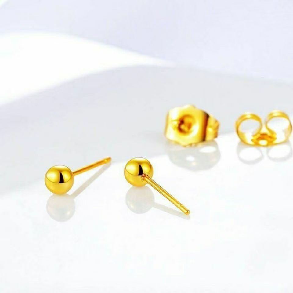 足银耳饰 豆豆耳钉  经典款