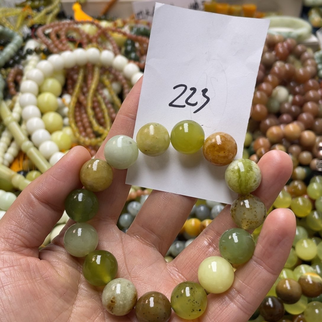 蛇纹石玉手链未镶嵌