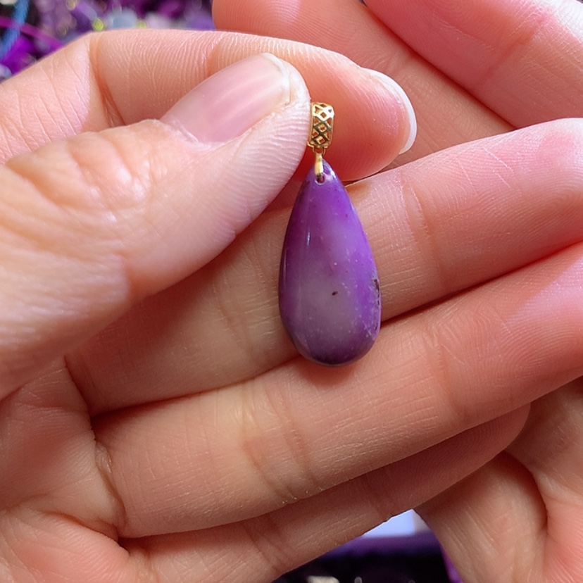 【闪购商品】苏纪石（舒俱来）吊坠18K金镶嵌