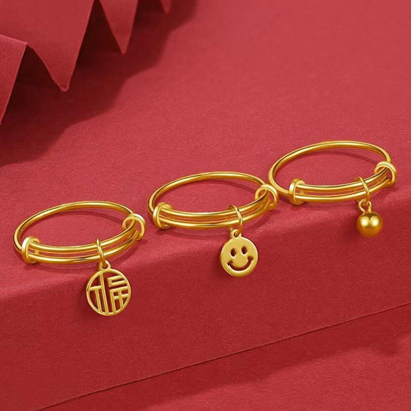 合金戒指 推拉戒指宫廷风厂家直销女款戒指时尚气质百搭