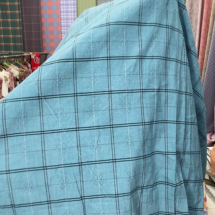 棉莫代尔纤维5米布头水洗棉提花