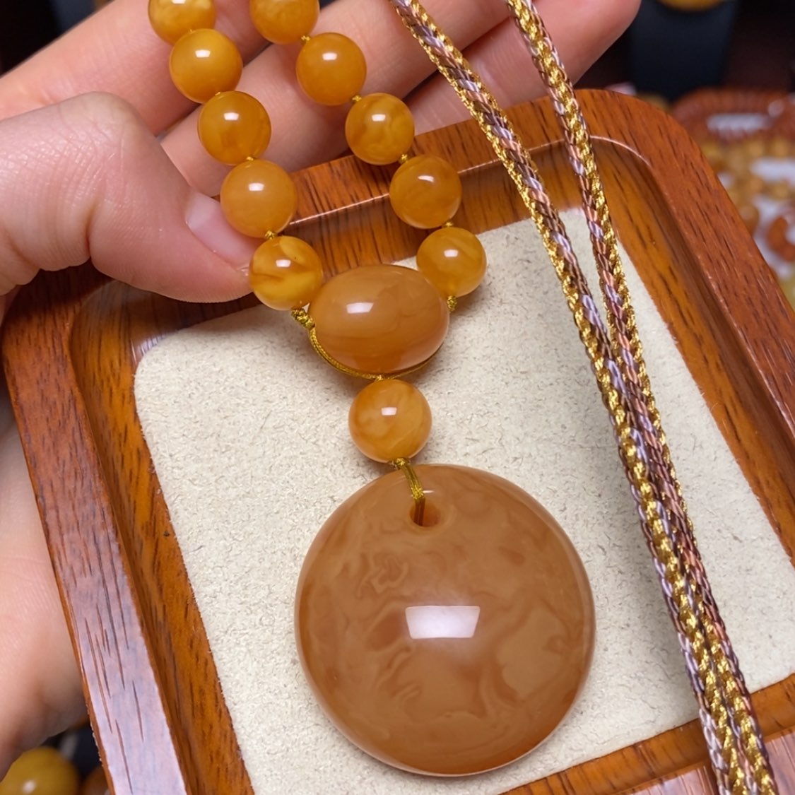 【闪购商品】未镶嵌颈饰蜜蜡项链