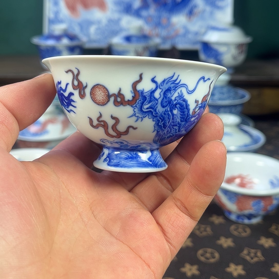 瓷片自成堂景德镇手工手绘