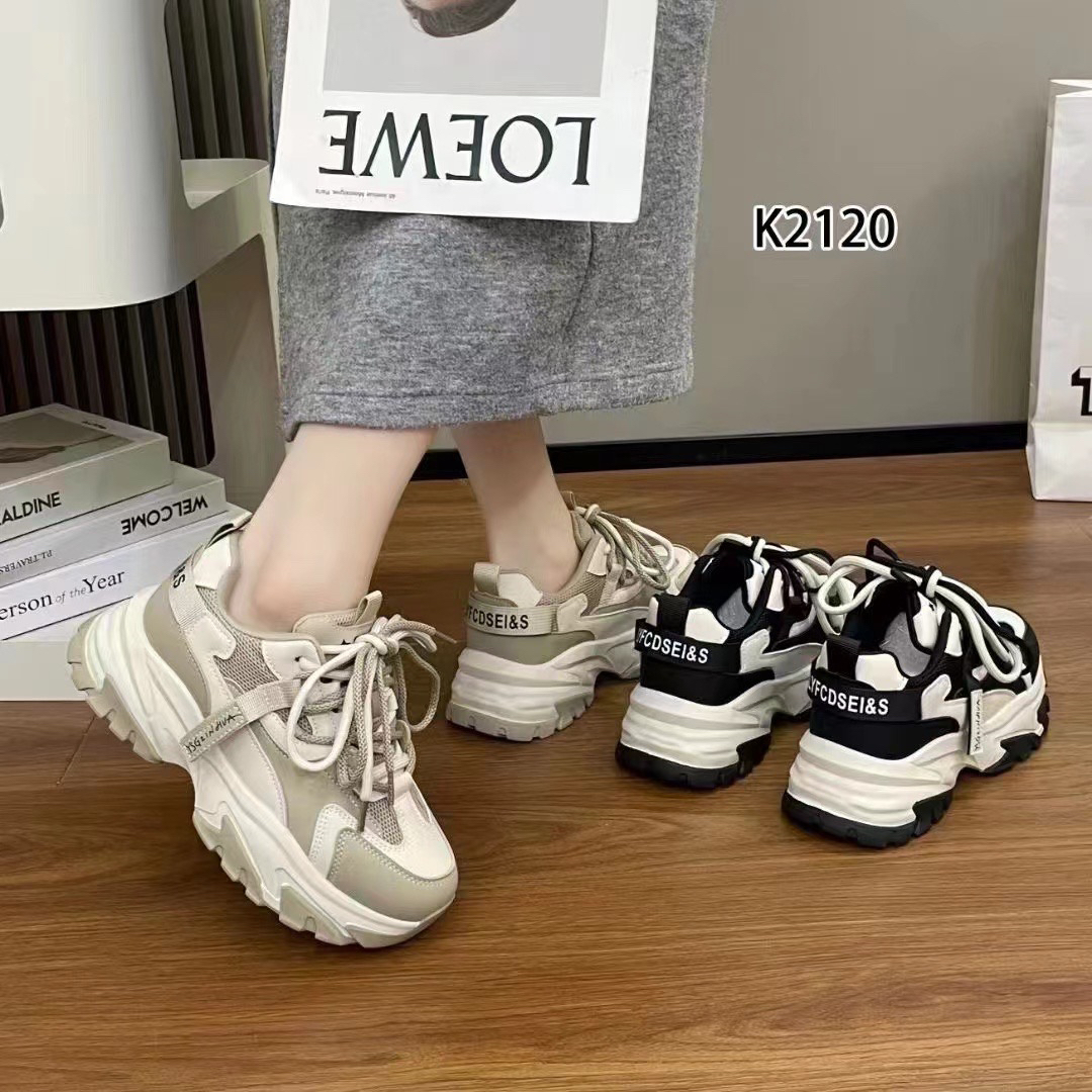 时尚厚底内增高老爹鞋显脚小百搭休闲鞋