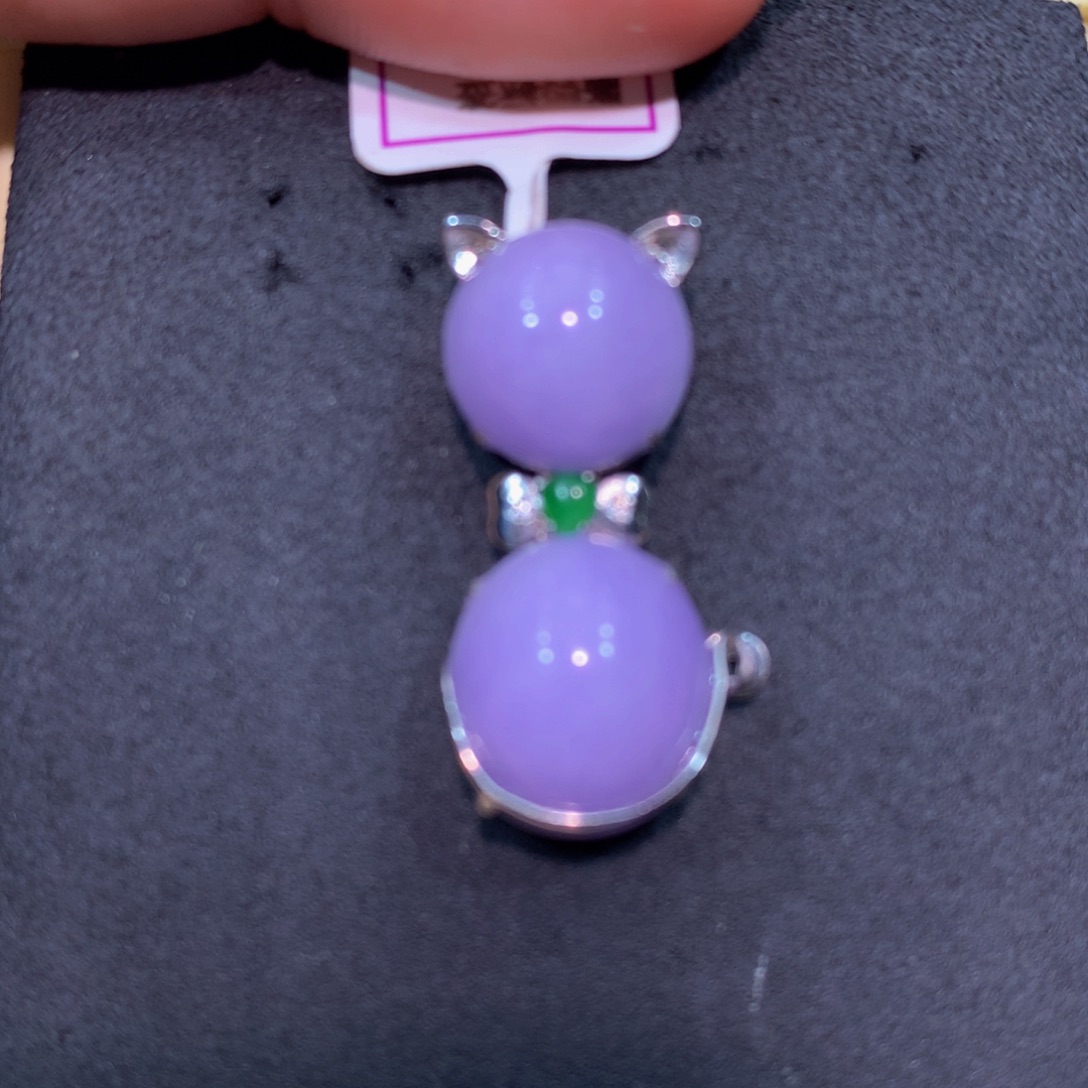 翡翠18K金镶嵌颈饰翡翠