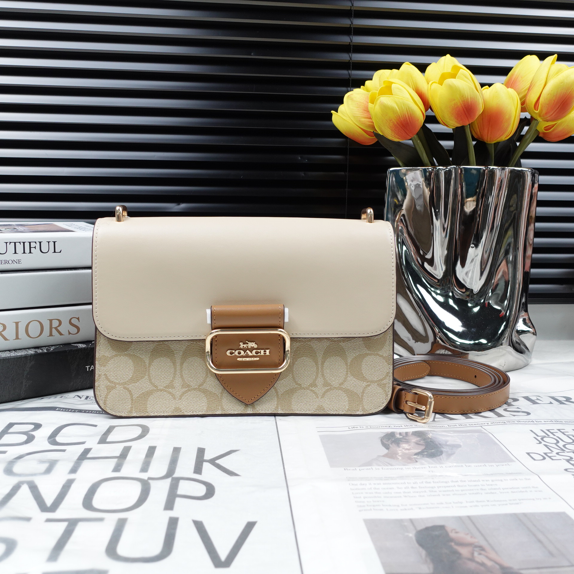 95新 COACH/蔻驰 单肩包/T10311247