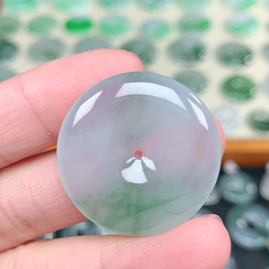 翡翠未镶嵌吊坠(不含链)30-5.0