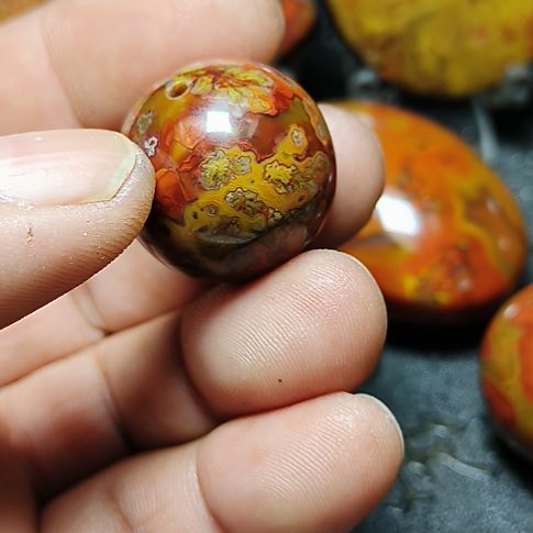 平***凡玛瑙/玉髓合金颈饰