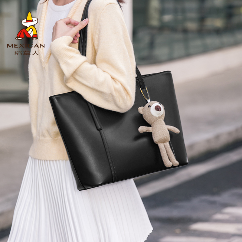 稻草人官方旗舰25年秋新款女包简约大容量单肩包托特包大学生通勤