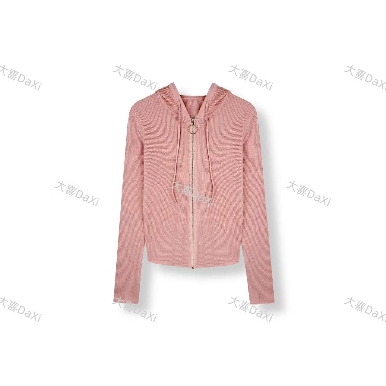 【大喜】新款早秋纯色修身气质绵羊毛针织衫【9142A】