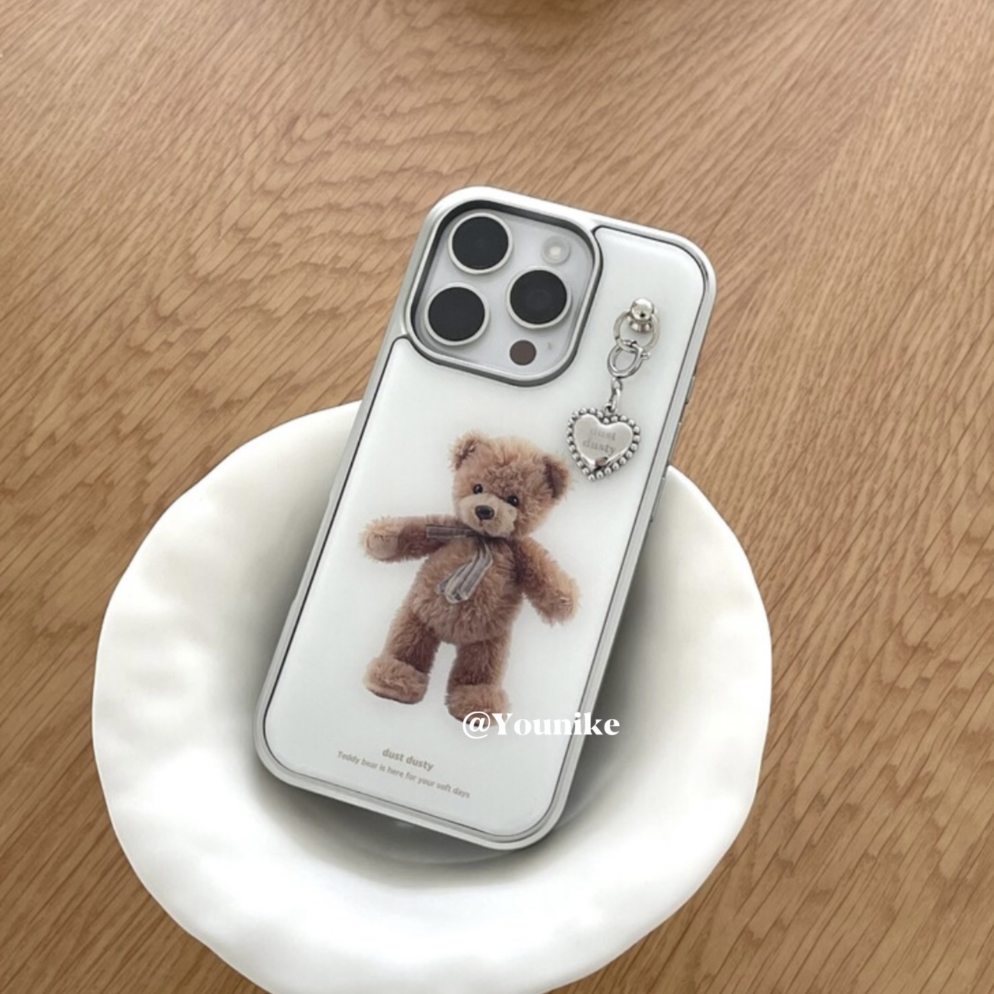 滴胶手机壳适用苹果17pro/16小米15reno14nova13新款欧尼棕色小熊