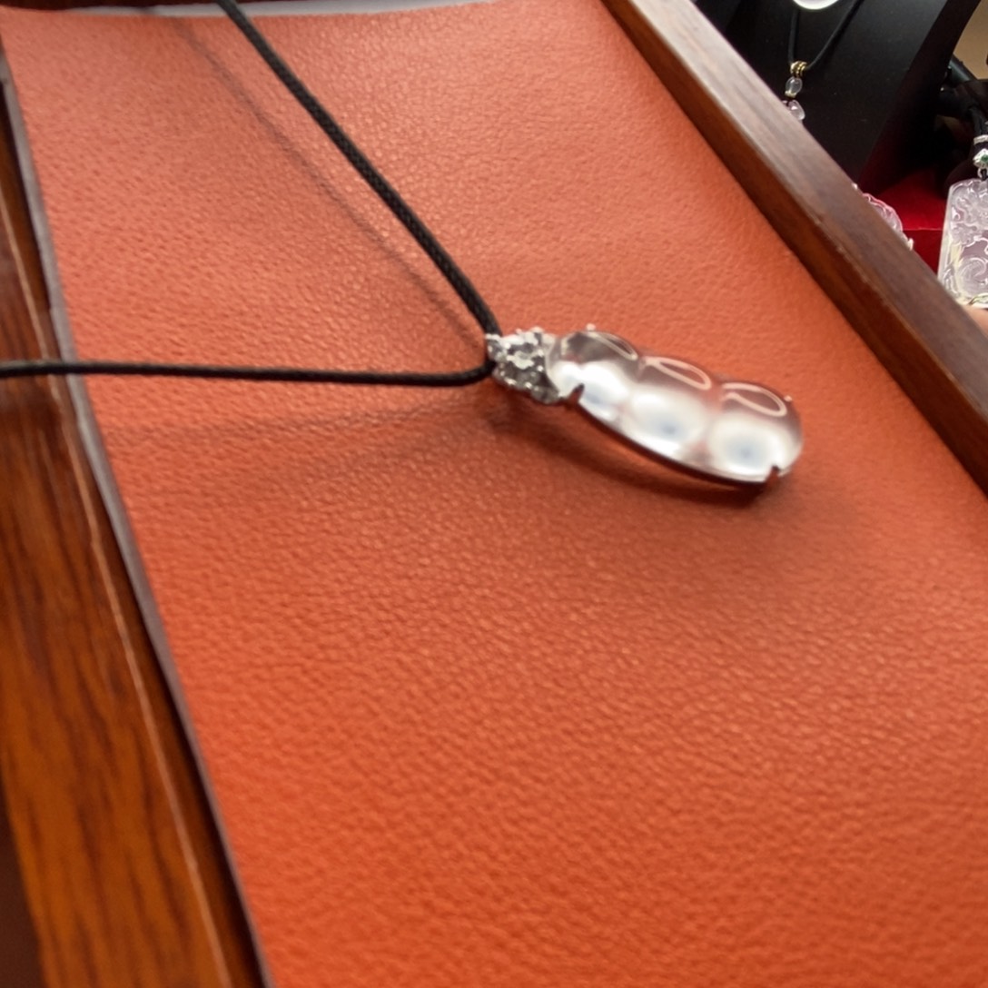 石英质玉颈饰银S925镶嵌逸*一