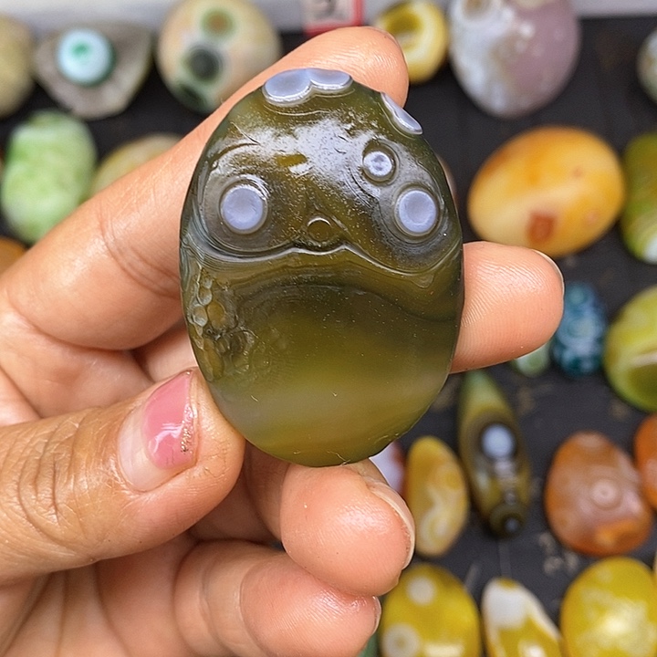 牌子奇石饰品无孔