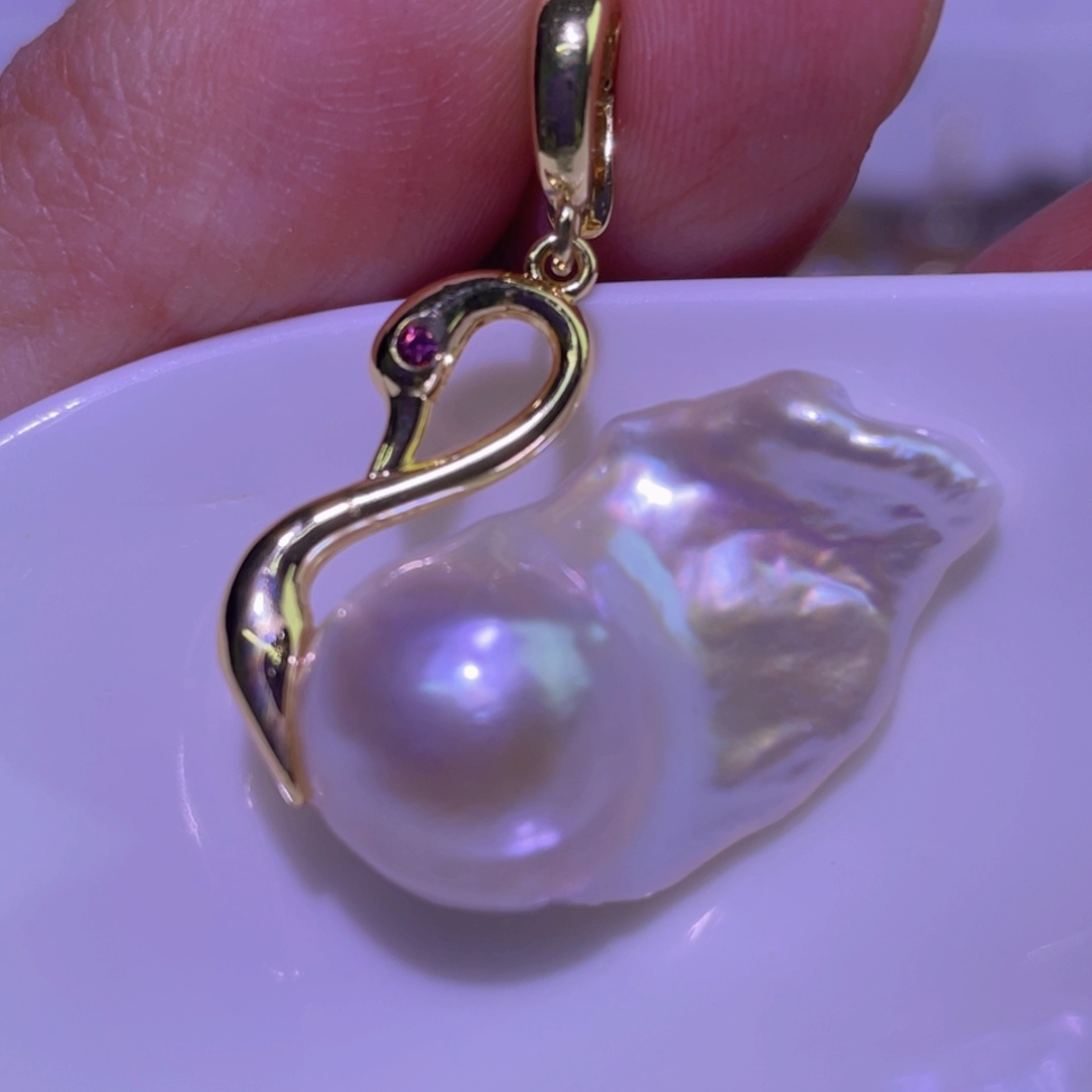 天然淡水珍珠吊坠淡水珍珠未镶嵌