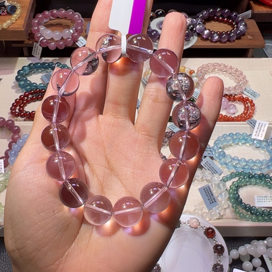 醒***啦手链水晶未镶嵌13m玻利维亚紫水晶99净