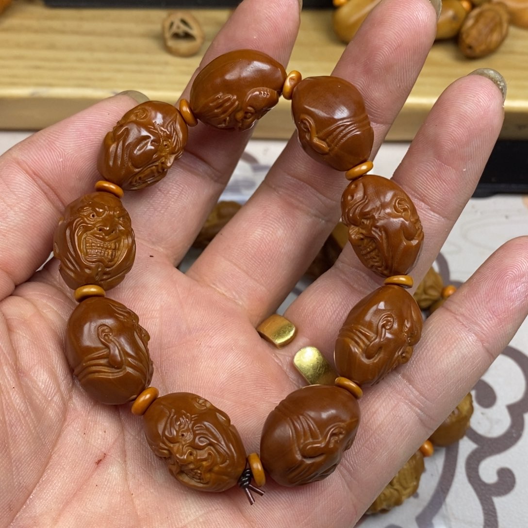 橄榄核手串/手链橄榄核橄榄核雕刻强