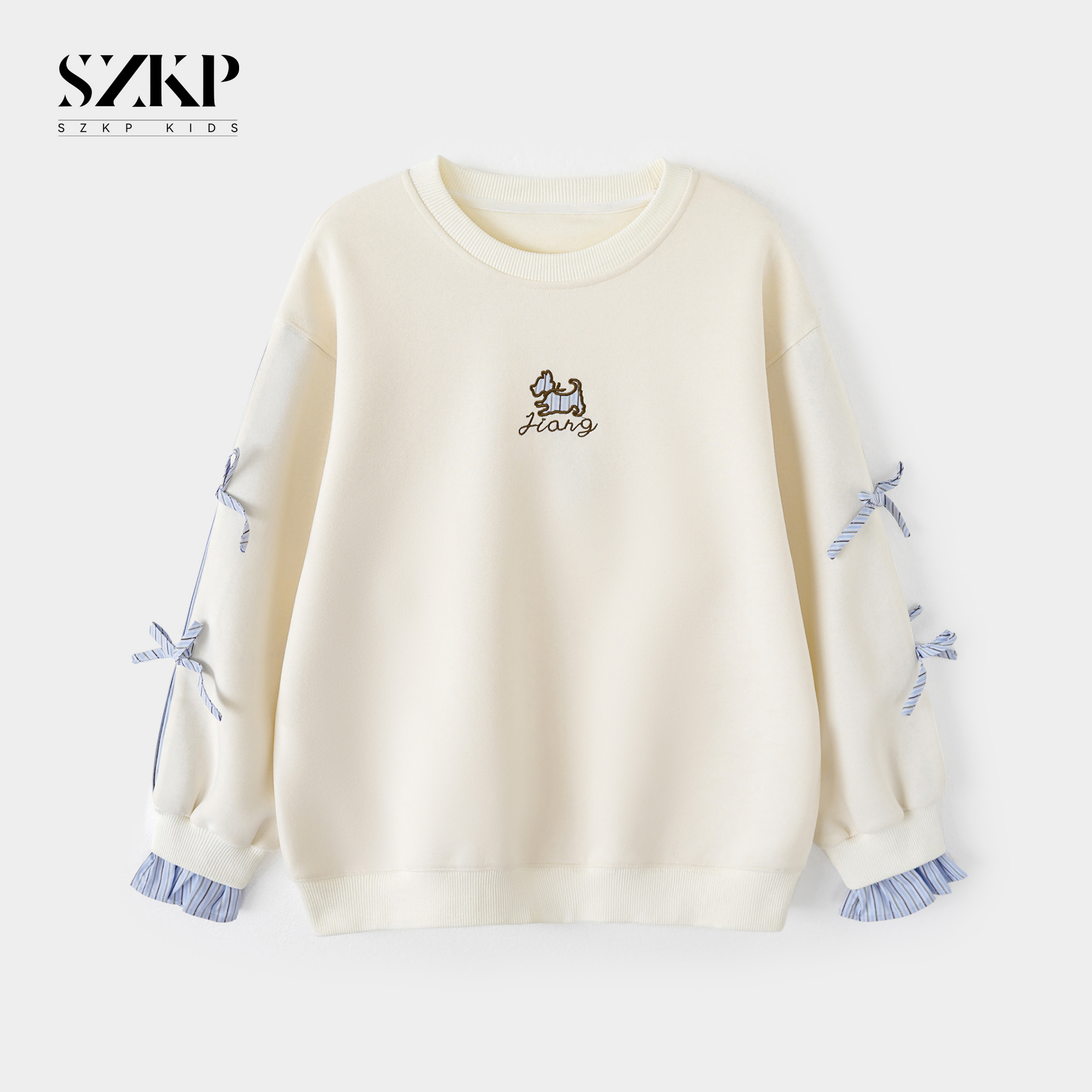 SZKP女童秋装2025新款休闲卫衣中大童儿童时尚长袖上衣YNYQ552437