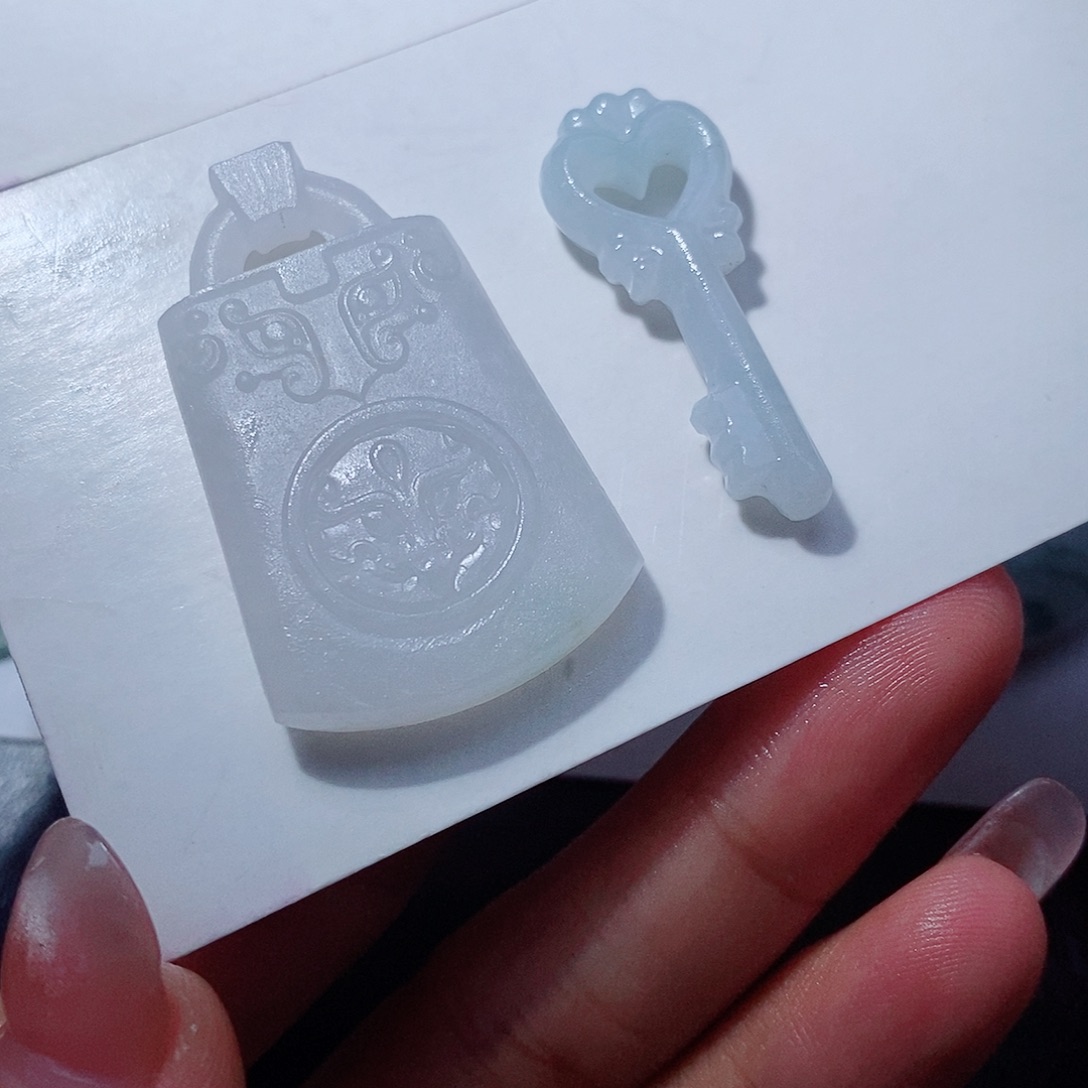 未镶嵌定制翡翠两个一起王炸天生一对