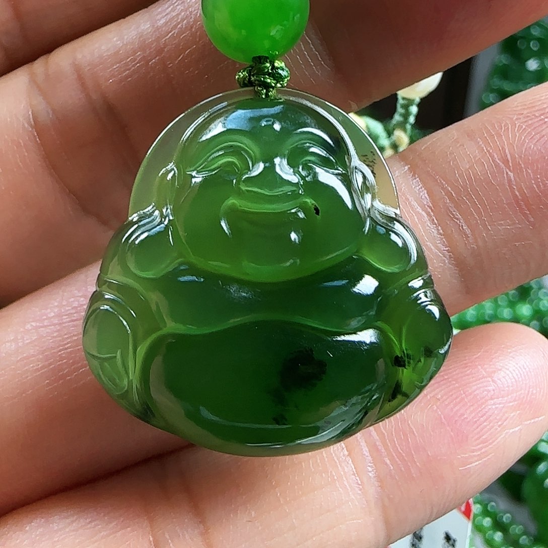 和田玉（碧玉）颈饰未镶嵌