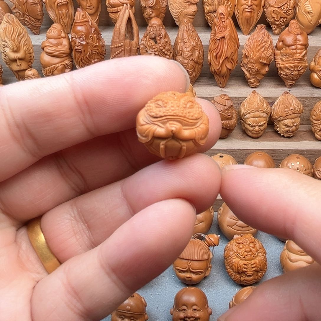 猴头核桃吊坠18功夫蛙