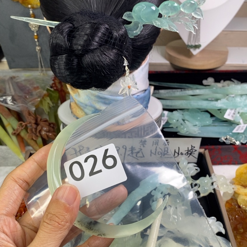 【闪购商品】岫玉发饰未镶嵌小***灯