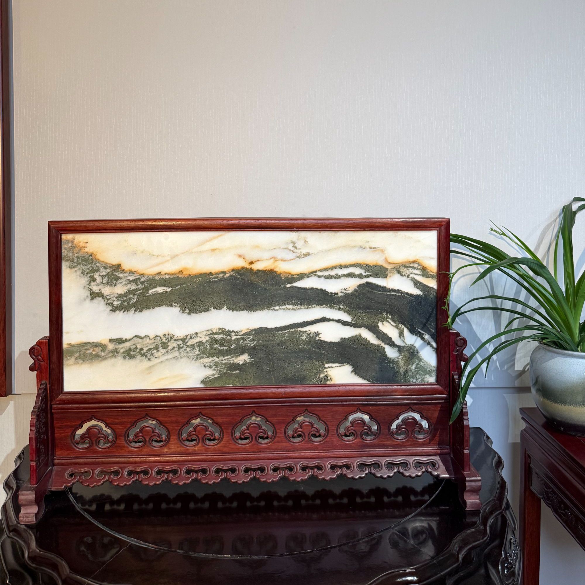 天然石画中堂条案摆件（一物一拍 下单确认）定制专拍链接