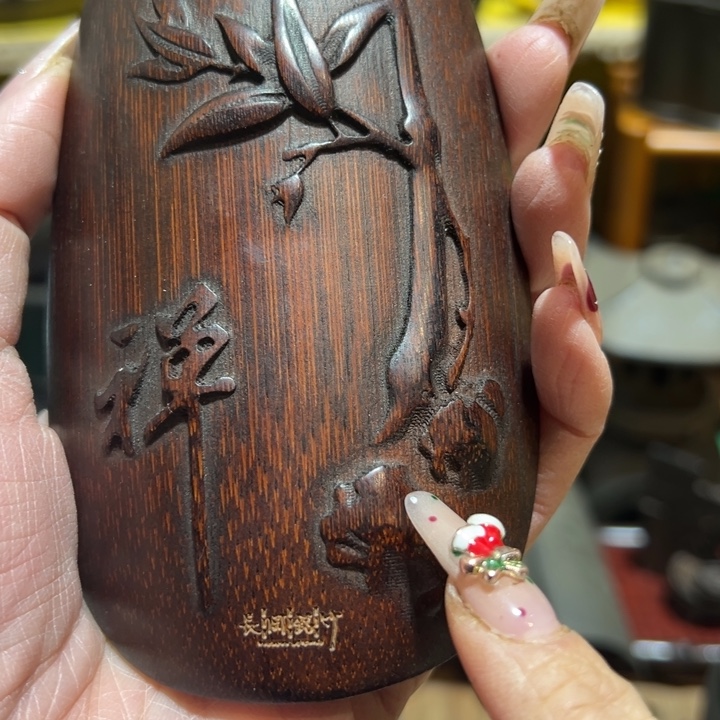 竹中古工艺品，摆件