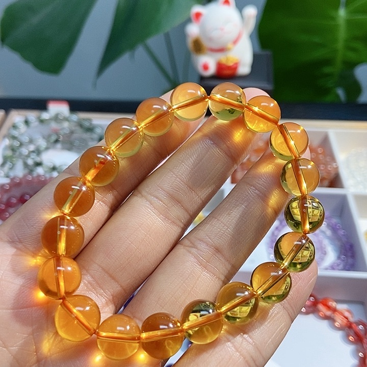水晶手链未镶嵌黄水晶