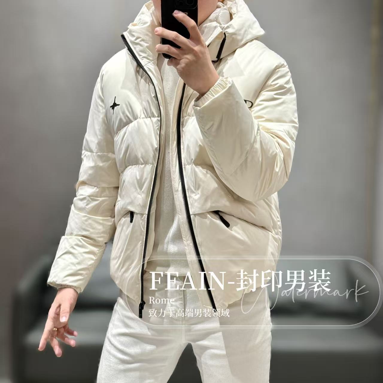 【雷迪凯奇 】好滴定制男士潮牌高充绒立体龟背设计羽绒服5088