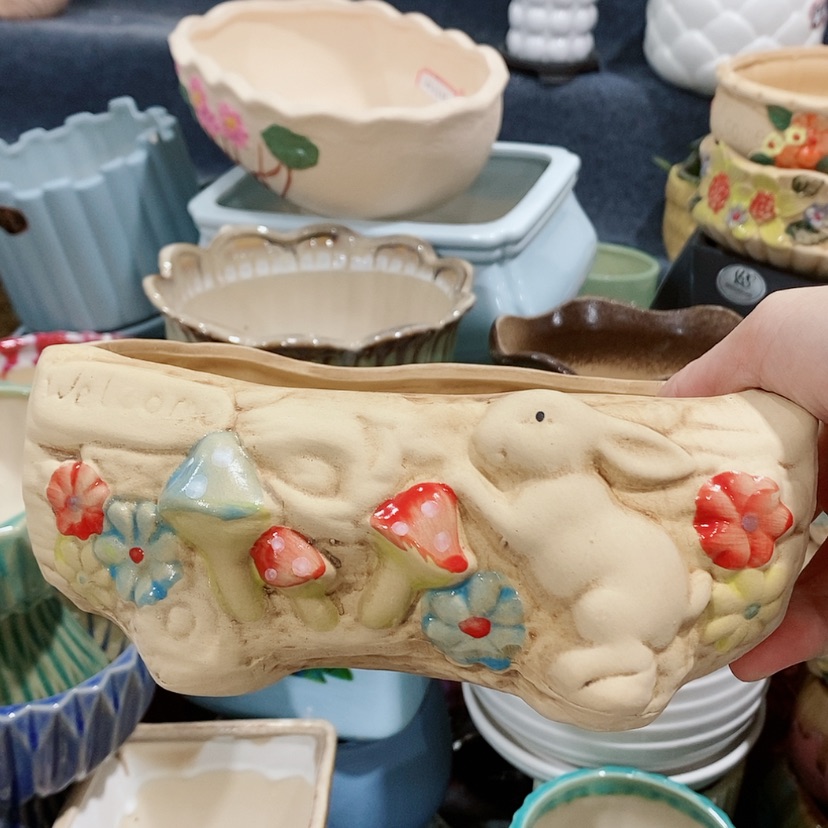 【闪购商品】陶瓷陶瓷花盆，多肉花盆