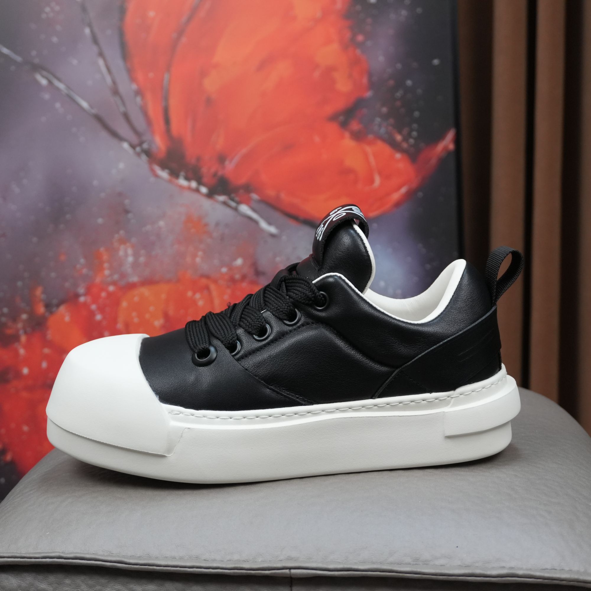 休闲板鞋极简风运动风时尚百搭厚底潮鞋低帮圆头增高潮鞋